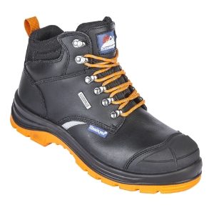 Black Waterproof Reflecto Safety Boots