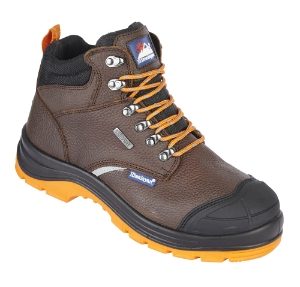 Brown Waterproof Reflecto Safety Boots
