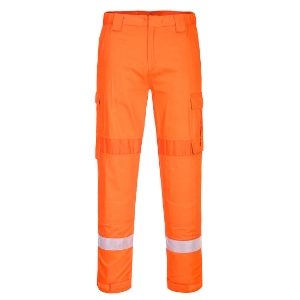 Bizflame Plus Lightweight Stretch Panelled Trouser Orange XLarge